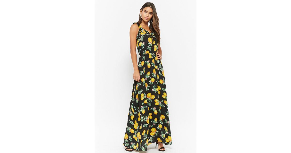 black and lemon dress