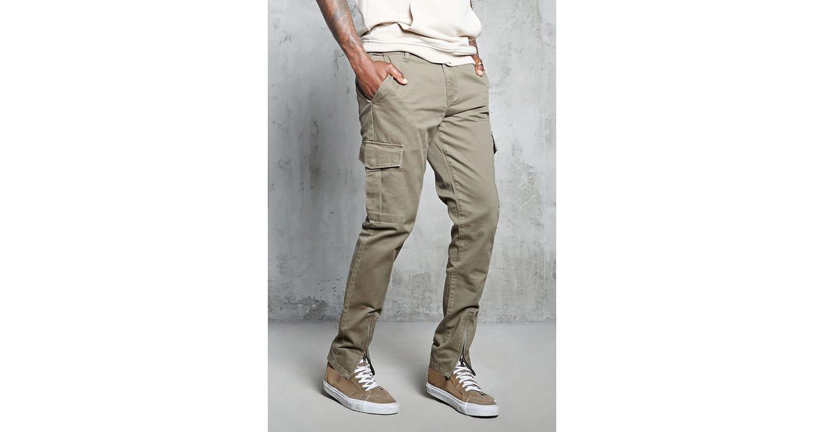 cargo pants zipper ankle