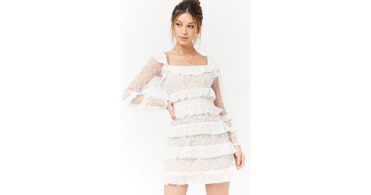 forever 21 white lace dress