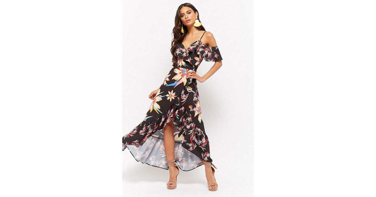 open wrap dress