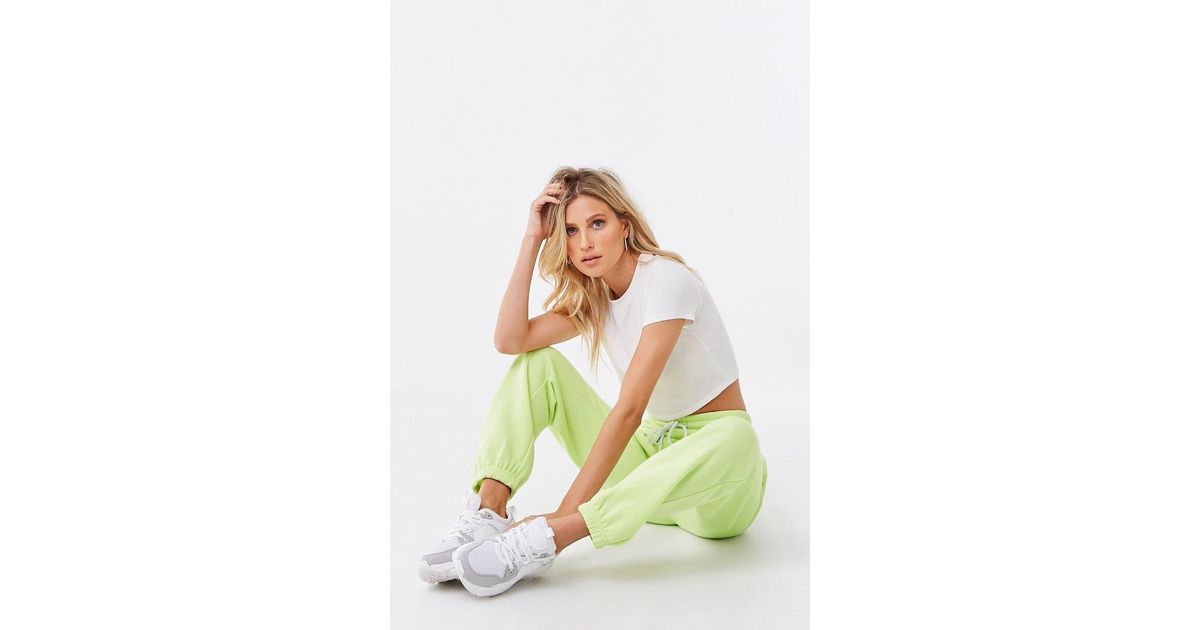 fleece drawstring joggers
