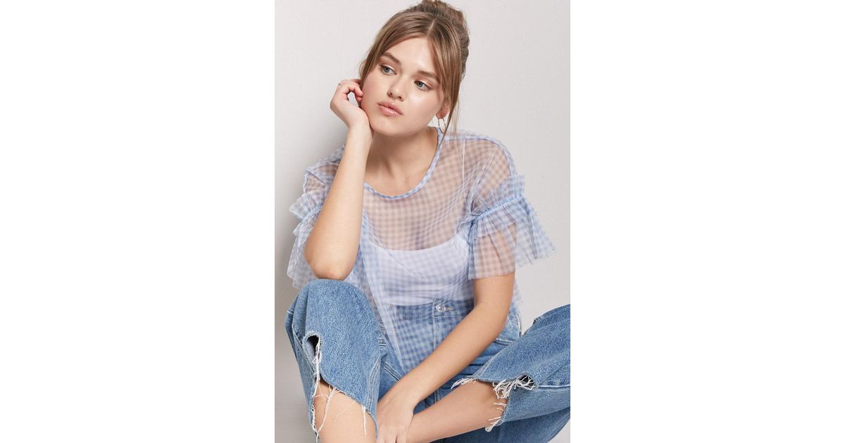 forever 21 gingham top