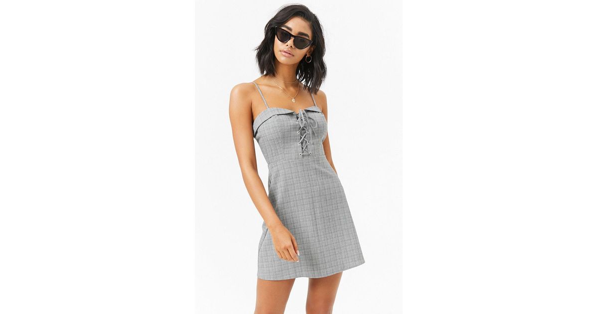 glen plaid mini dress