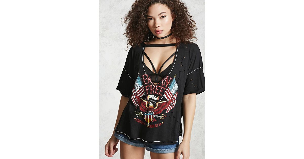 cut out graphic tee