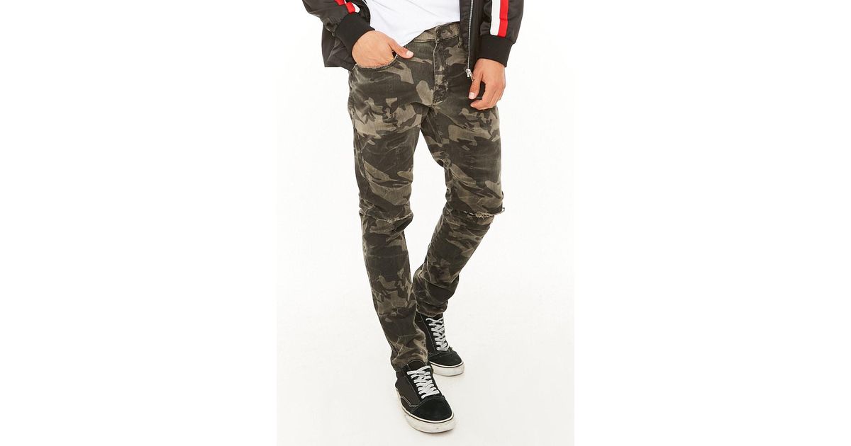 forever 21 camo jeans
