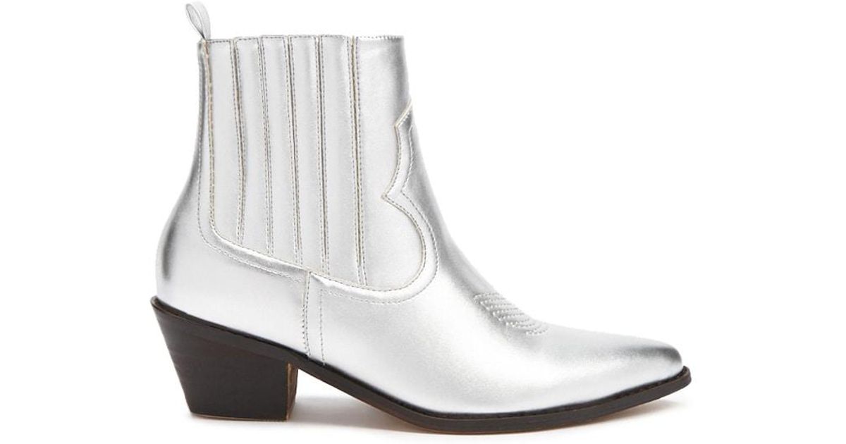 metallic western boots
