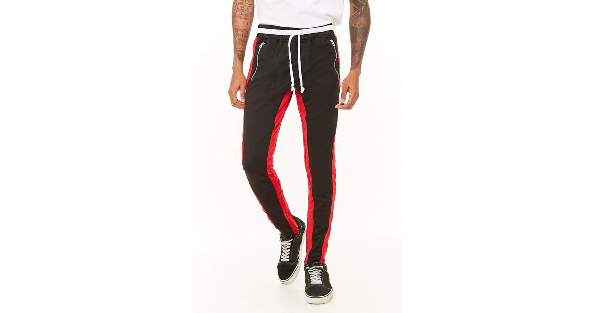 crysp denim track pants
