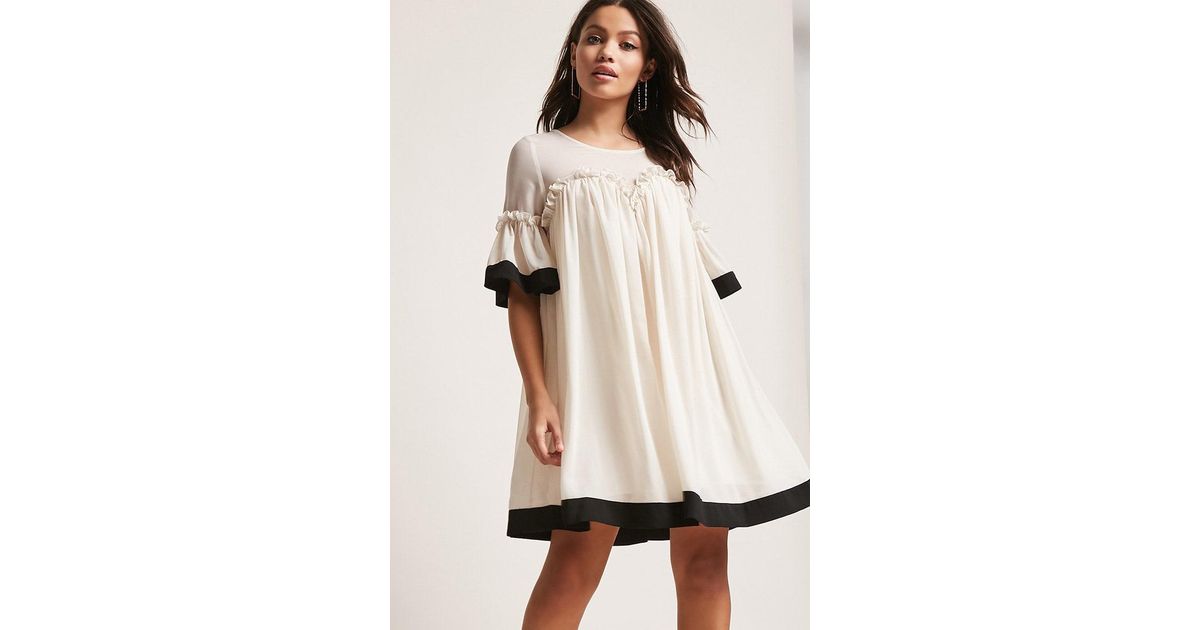 ruffled baby doll dress