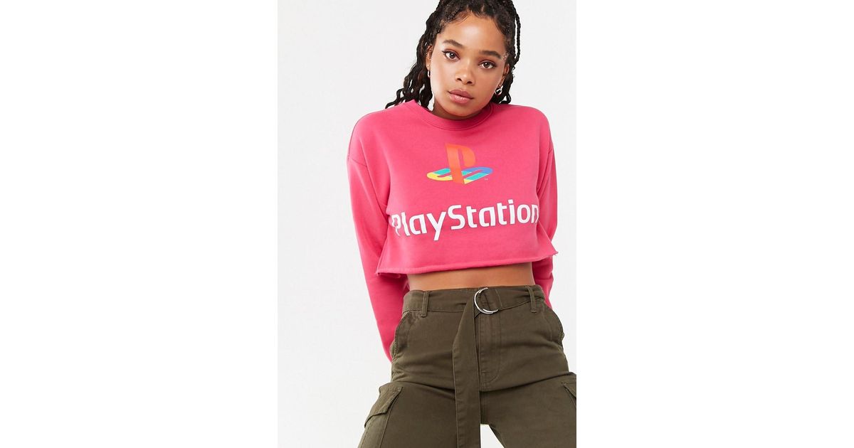 pink playstation hoodie