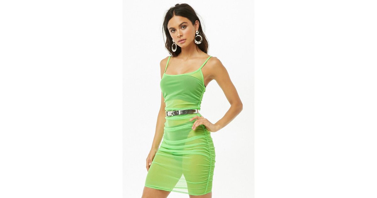 forever 21 neon green dress