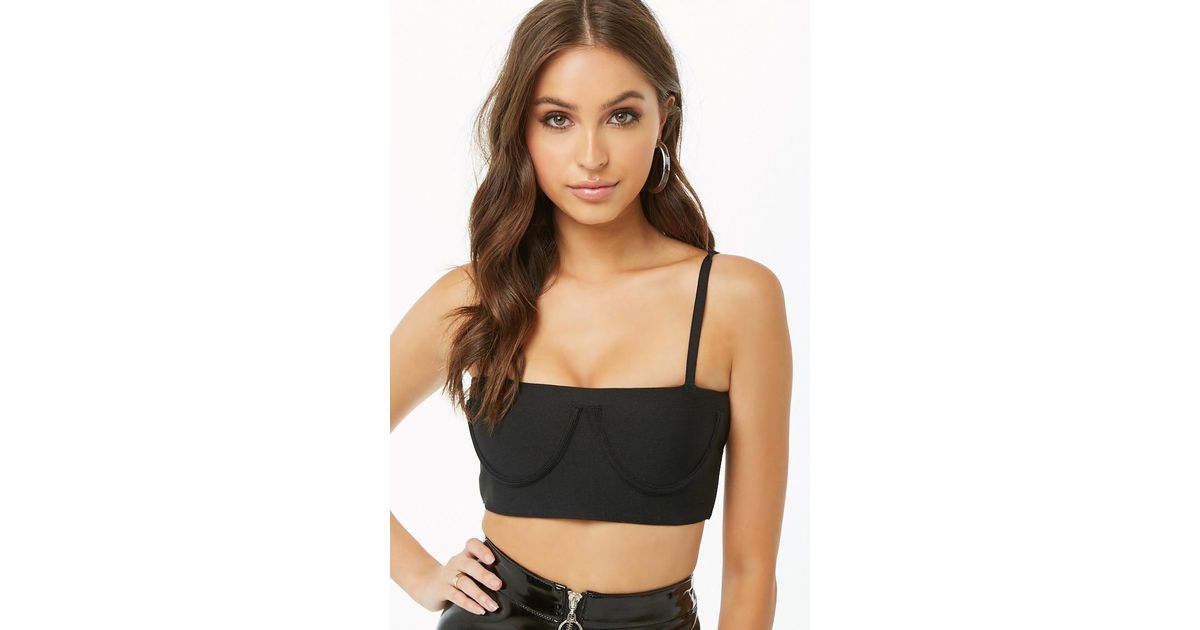 underwire cropped cami