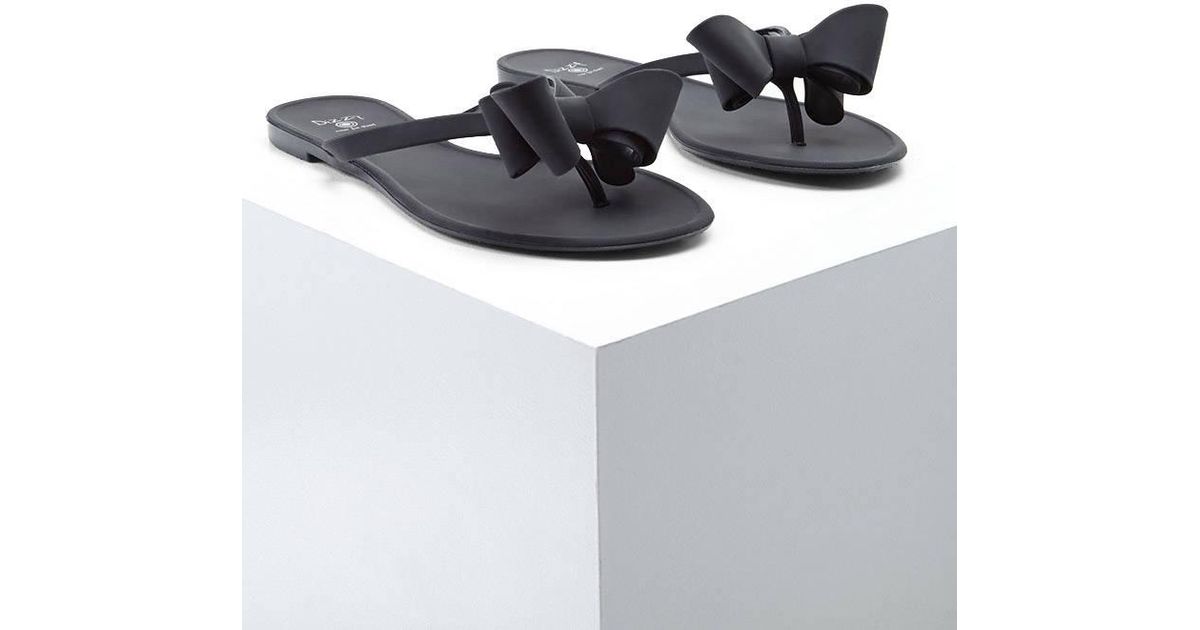 plastic bow sandals