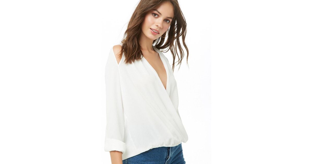 chiffon surplice top