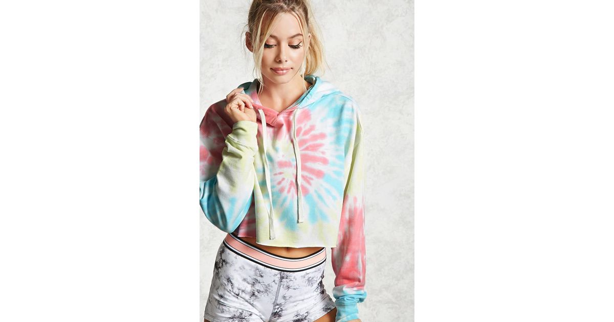 tie dye crop top forever 21