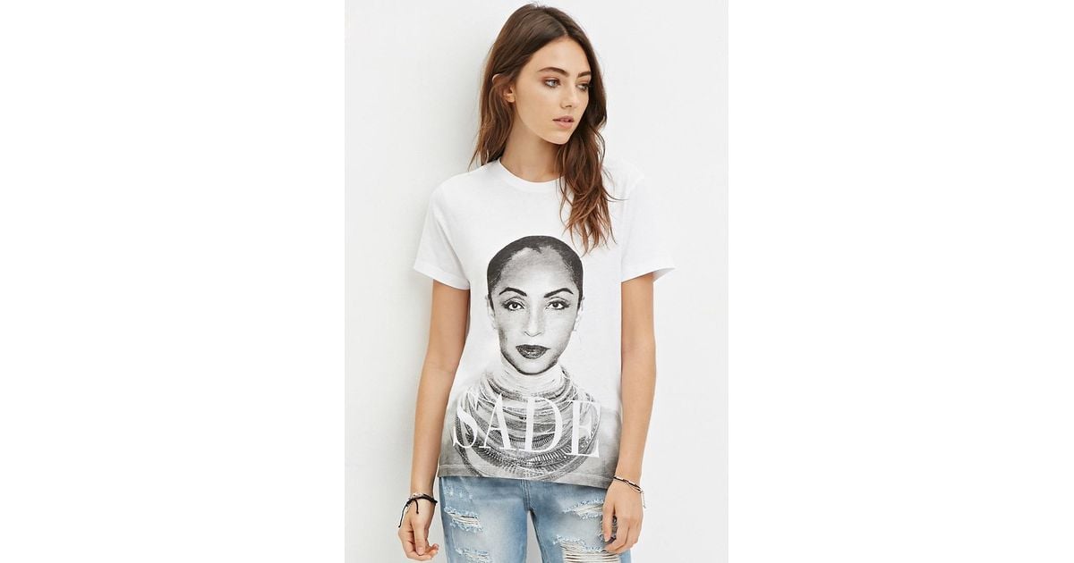 Forever 21 Sade Graphic Tee in White | Lyst