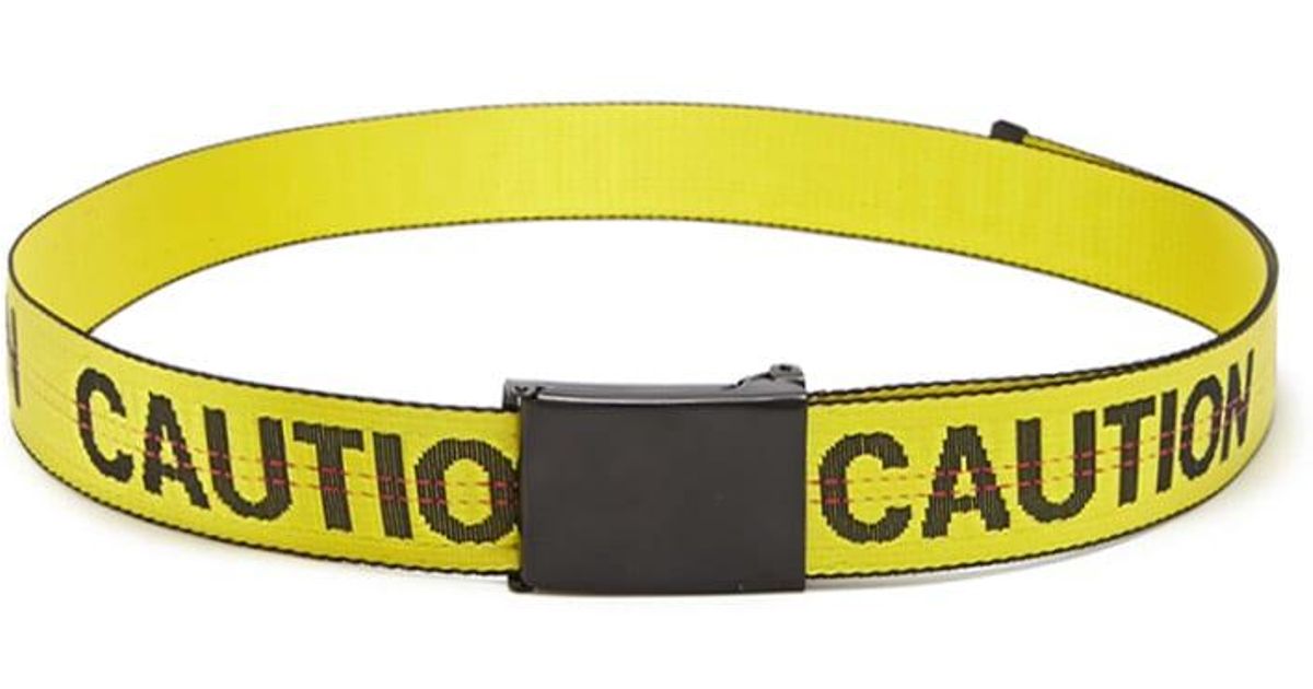 yellow tape belt