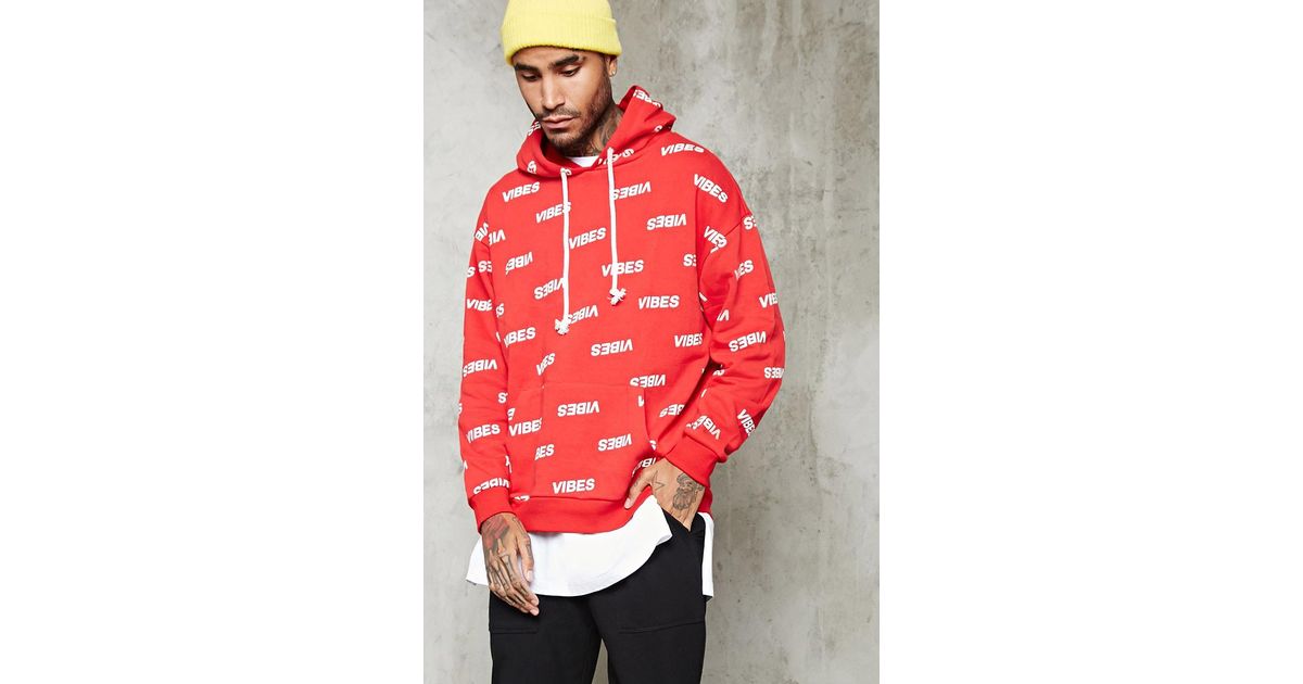 red vibes hoodie
