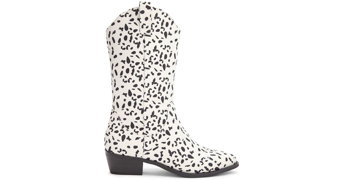 Dalmatian print boots Clearance