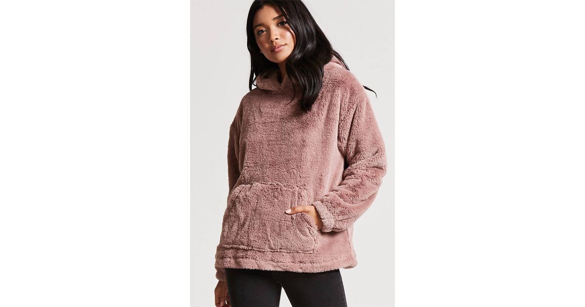forever 21 fuzzy hoodie