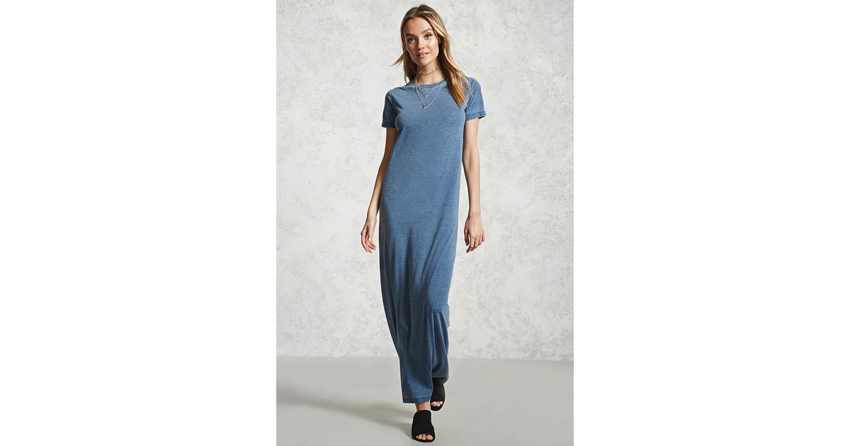 navy blue t shirt maxi dress