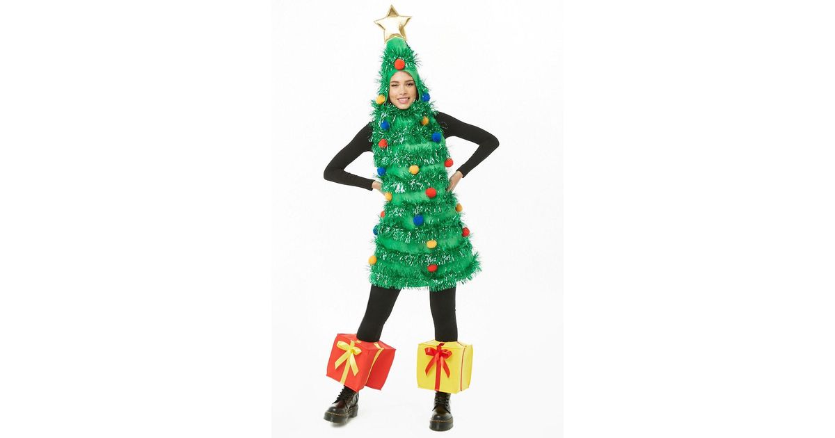 forever 21 christmas tree dress