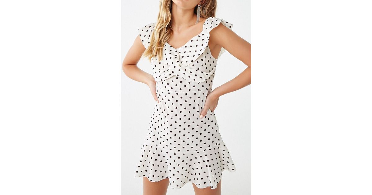 black and white polka dot off the shoulder dress