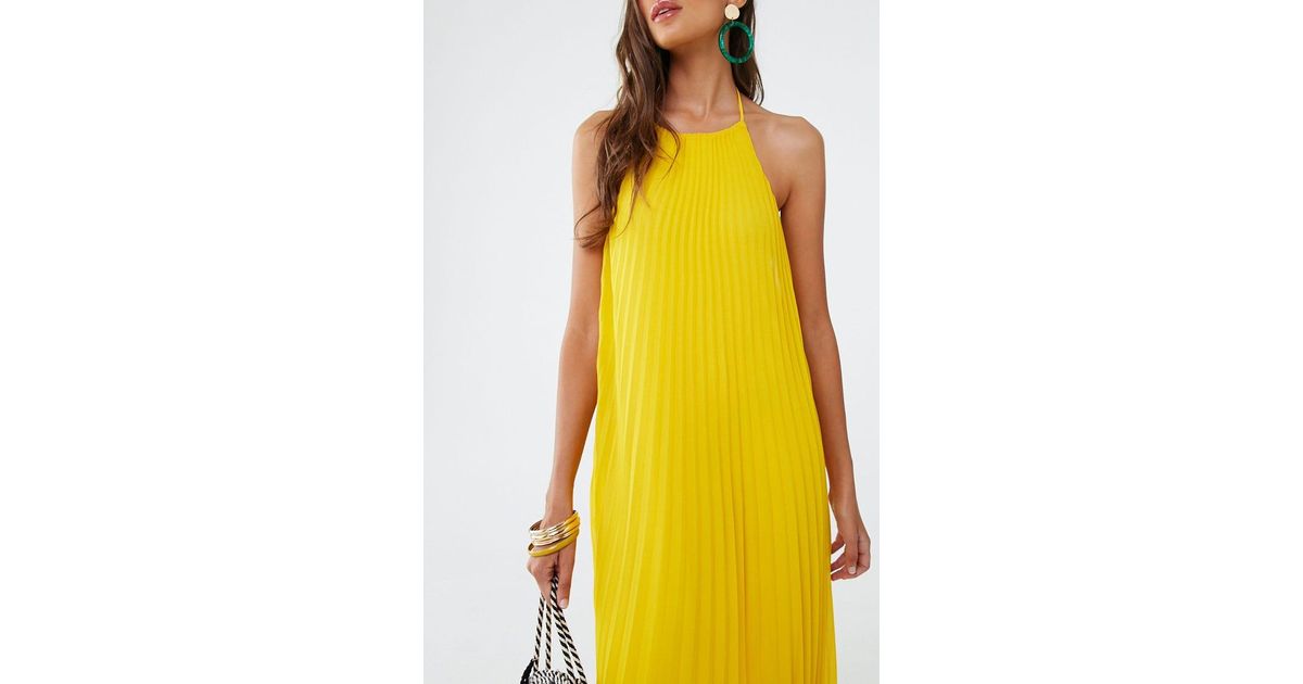 forever 21 yellow long dress