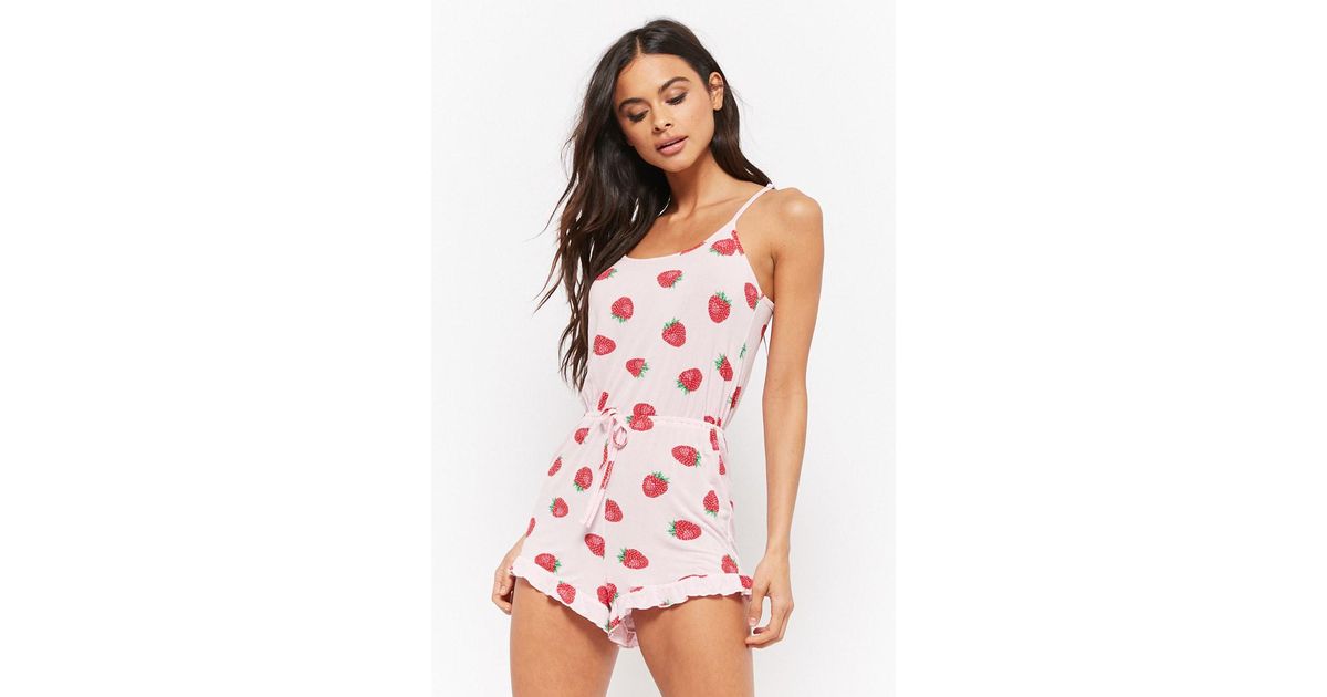 Forever 21 Synthetic Strawberry Print 