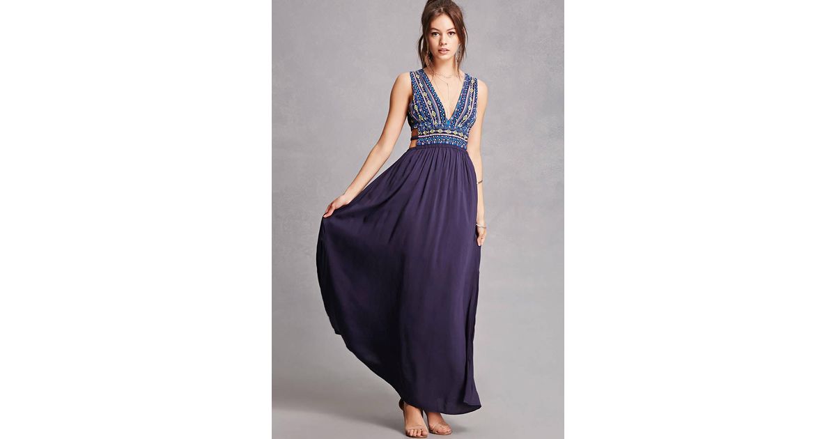 soieblu embroidered maxi dress