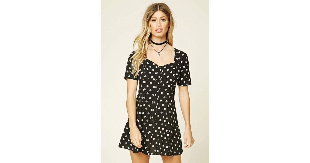 button front mini dress forever 21