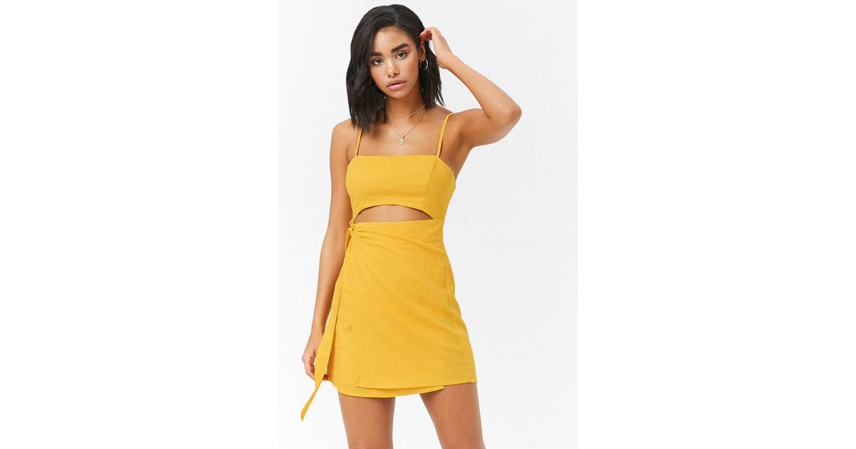 mustard yellow dress forever 21