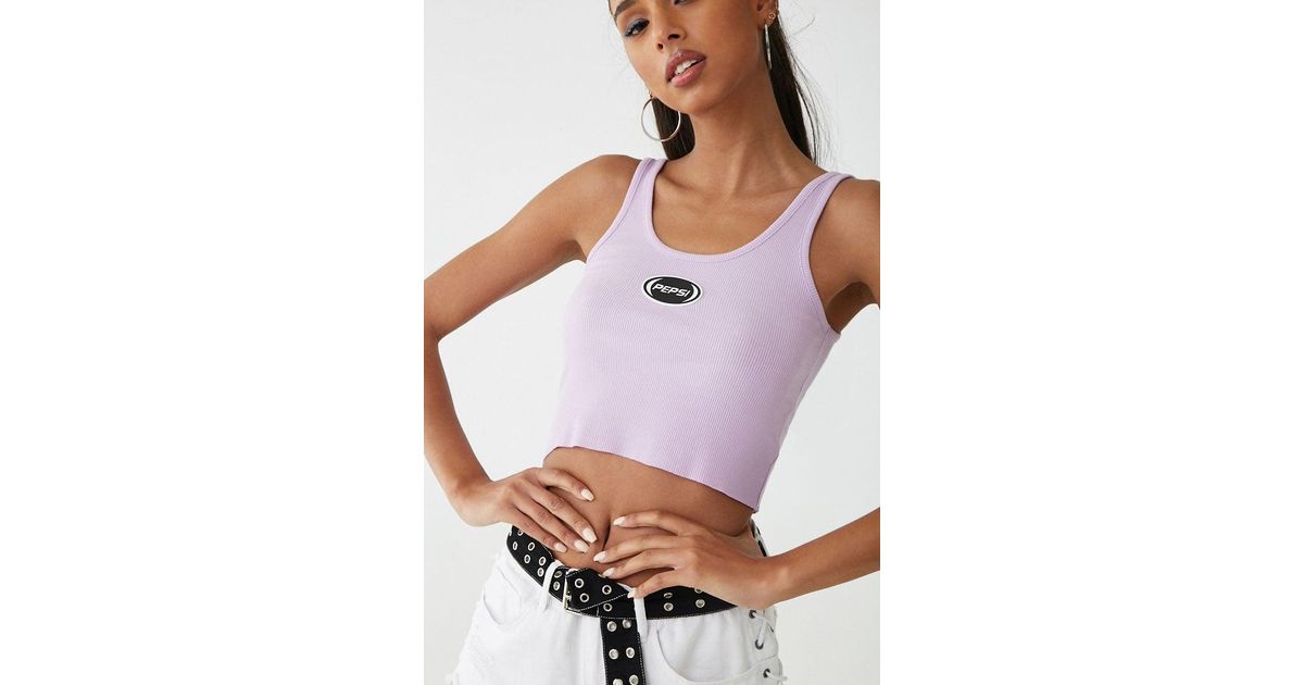 forever 21 purple crop top