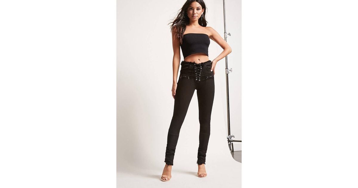 lace up jeans forever 21