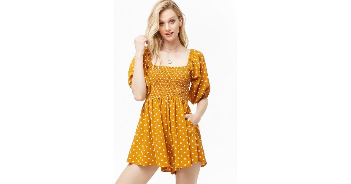 forever 21 orange romper