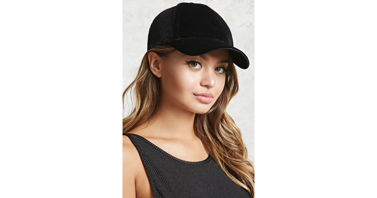 black velvet baseball cap