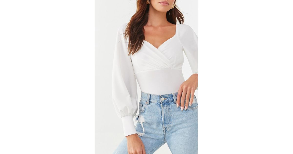 bishop sleeve blouse forever 21