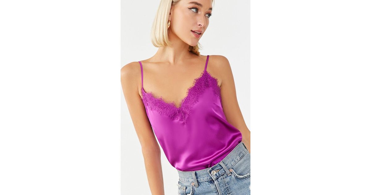 lace silk cami forever 21