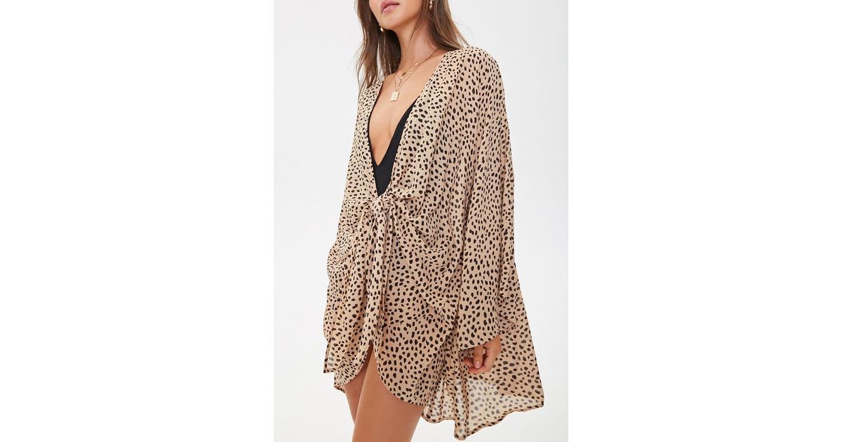 cheetah swim cover up
