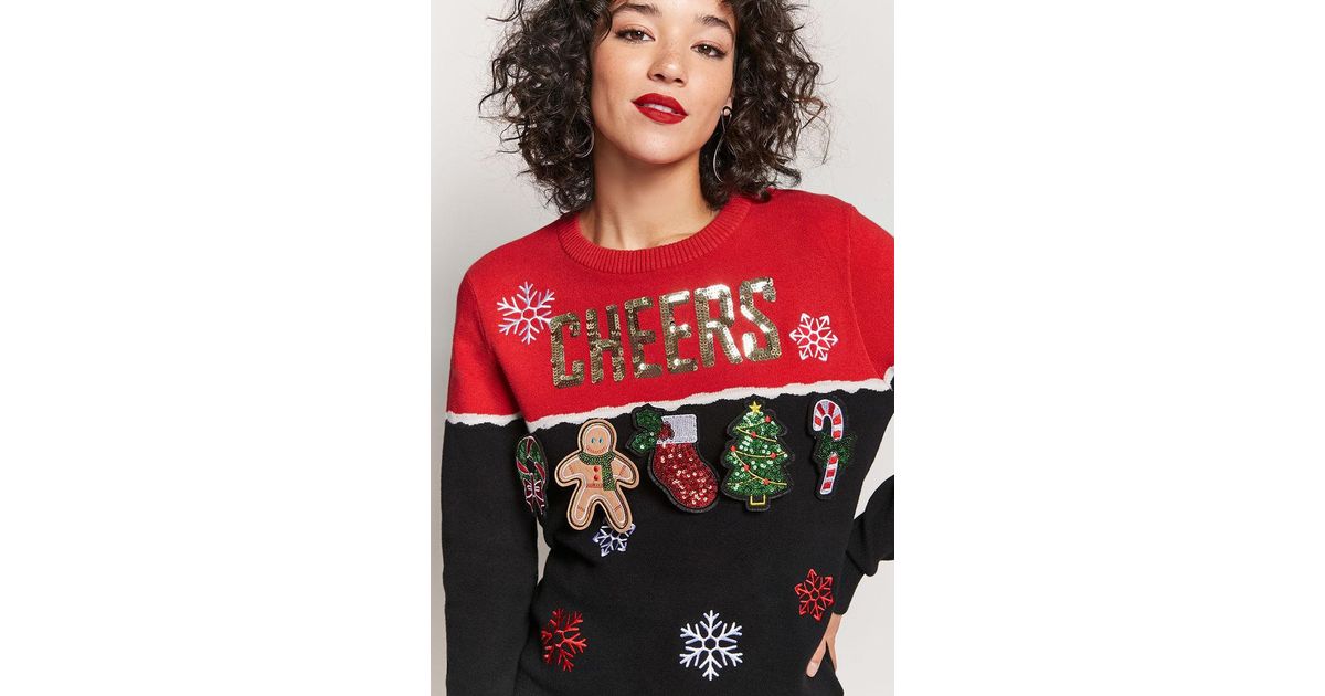 sparkly holiday sweater