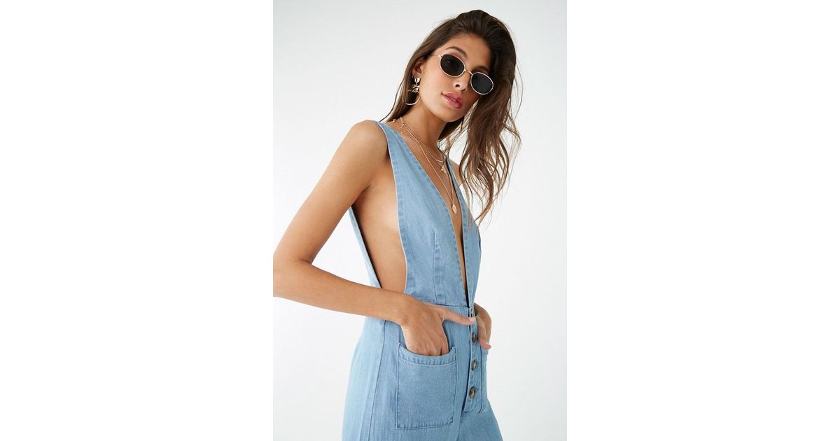 pinafore jumpsuit denim