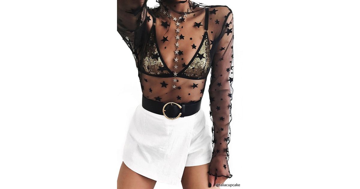 black sequin bralette