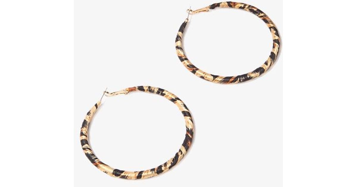 leopard print earring