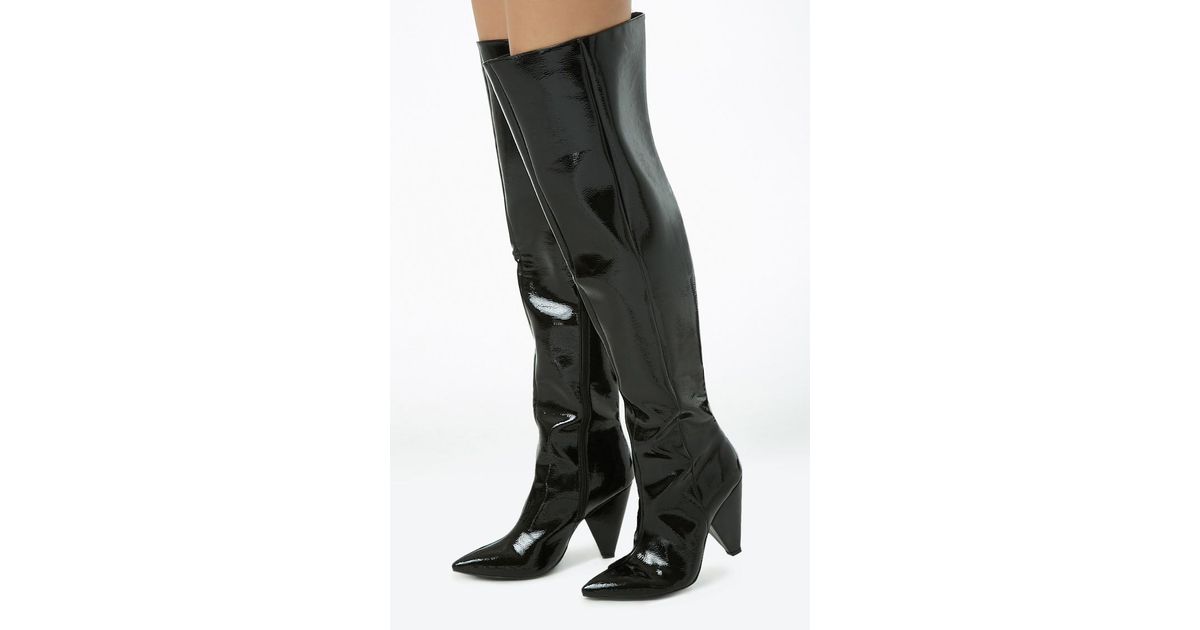 black thigh high boots forever 21