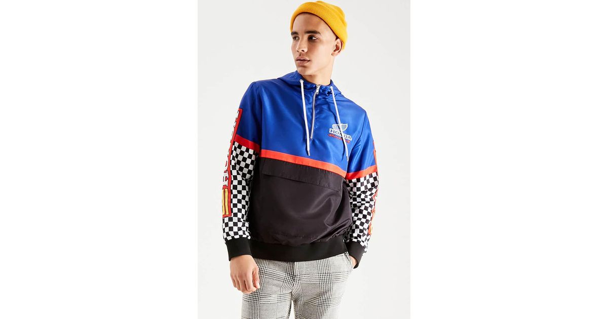 honda hooded colorblock pullover