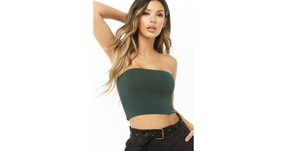 Forever 21 Cotton Cropped Tube Top 