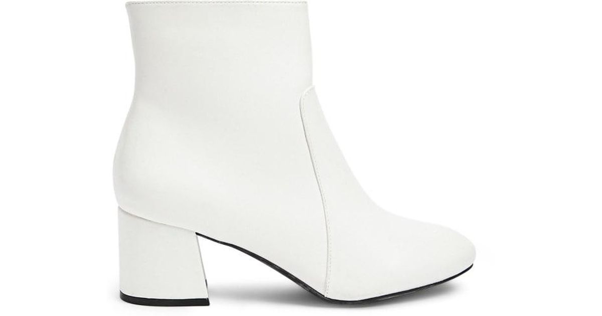 white heel boots forever 21
