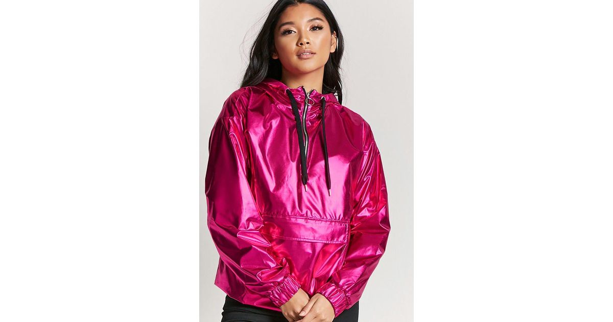 hot pink metallic jacket