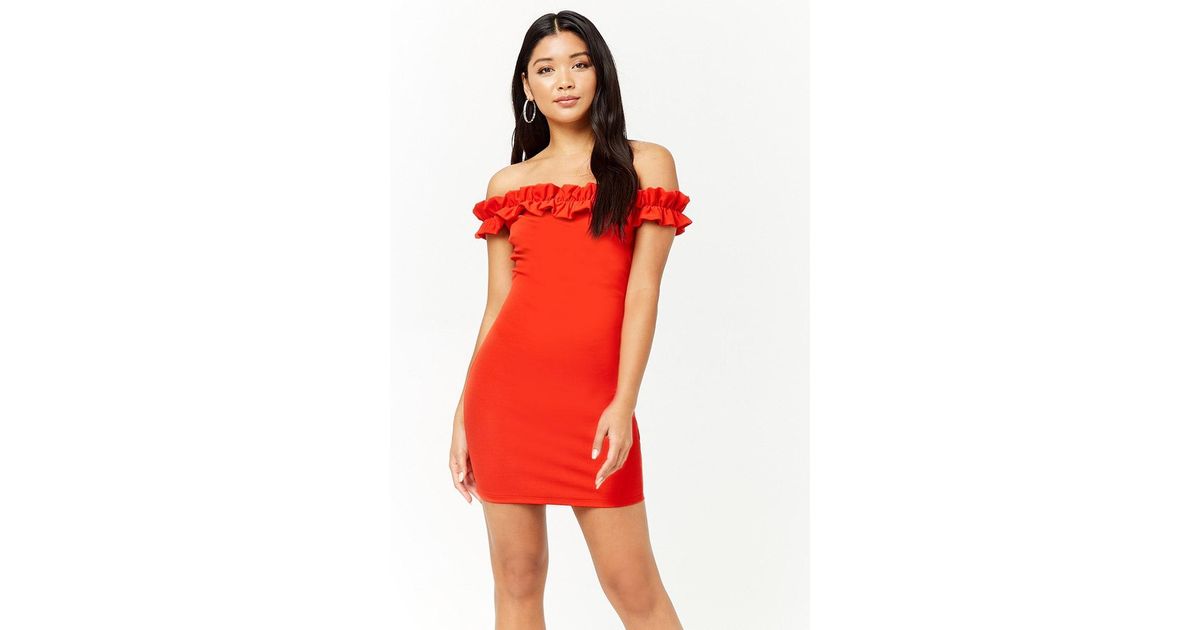 forever 21 white off the shoulder dress