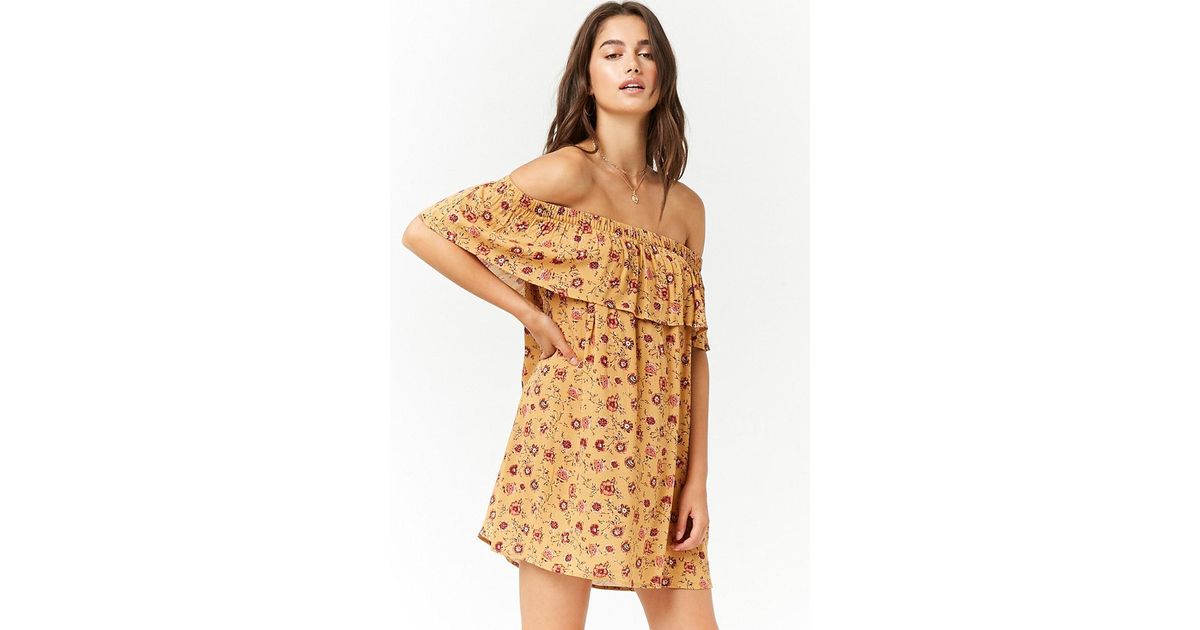 forever 21 off the shoulder mini dress