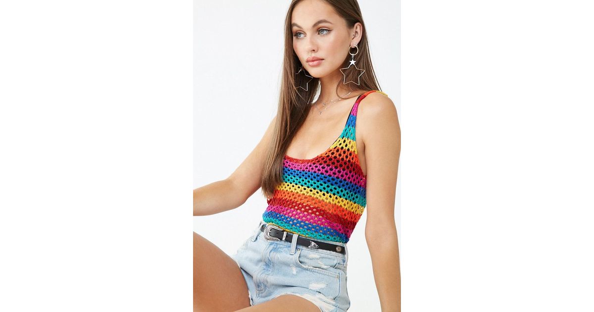 rainbow tank top forever 21